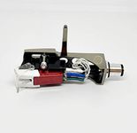 Cartridge and Stylus, needle and titanium Headshell with mounting bolts for Technics SL-D1, SL-D1K, SL-D2, SL-D202, SL-D205, SL-D2K, SL-1400, SL-1401, SL-1410, SL-1500, SL-1510, SL-Q202, SL-Q2K, SL-Q3