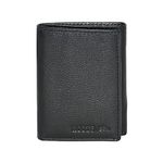 Roots Men's Soft Genuine Leather Trifold Wallet with 15 Credit Card Slots, 3 Slot Pockets, and 2 Large Interior Bill Compartments, Black