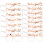 Konsait 16 Pack Hen Party Glasses,Team Bride Glasses and Bride to be Glasses, Hen Do Glasses, Bachelorette Party Accessories, Hen Do Accessories, Hen Party Props Favours, Hen Party Bag Fillers