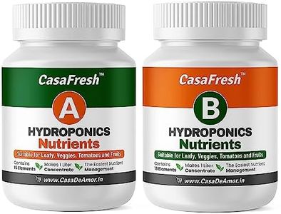 Casa De Amor Hydroponic A & B Nutrients– Suitable for Leafy, Veggies, Tomatoes and Fruits, Solid Mixture | Contains 15 Elements, Makes 200 Liter Solution, Balanced Plant Nutrition for Hydroponics