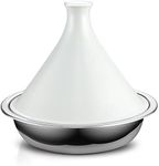Cooks Standard NC-00360 Multi-Ply Clad Stainless Steel Tagine with Extra Glass Lid, 4.5-Quart