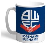 Personalised Bolton Wanderers Bold Crest Mug