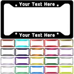 Custom License Plate Frames, Personalized License Plate Frames,Custom License Plate Holder with Any Text Photo Logo,12"x6"