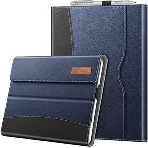 Fintie Protective Case for Microsoft Surface Go 3 2021 / Surface Go 2 2020 / Surface Go 2018 - Multi-Angle Portfolio Business Cover with Pocket, Compatible with Type Cover Keyboard (Navy)