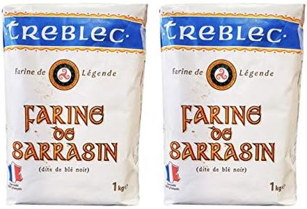 Treblec Farine de Sarrasin French Imported Buckwheat Flour (2 Pack, Total of 4.4lbs)