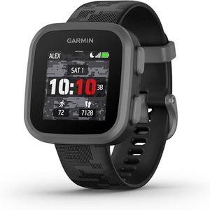 Garmin Bounce Kids Smartwatch renewed, Two-Way Text & Voice Messaging, Real-Time Location Tracking, Durable Black Camo Design for Kids Outdoors Use (Renewed)