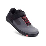 Crank Brothers Unisex Stamp Speed Lace Cycling Shoes, Grey Black Red, 9.5 UK