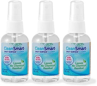 CleanSmart To Go Disinfectant Kills 99.9% of Viruses, TSA-Approved for Safe Travel, 2 oz Bottle (Pack of 3)