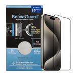 RetinaGuard Anti Blue Light Tempered Glass Screen Protector with Sliver Ion for iPhone 15 Series, SGS and Intertek Tested, Blocks Excessive Harmful Blue Light, Reduce Eye Fatigue (iPhone 15 Pro Max -