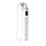 Perfpower Go Green Power GG-16103MIN 6 Outlet Mini Surge Protector, White