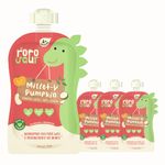 Rorosaur Baby Food - Millets with Pumpkin & Banana, Ready to Eat Cereal & Porridge for Little One | Rich in Vitamins, Minerals & Proteins | No Added Sugar/Salt, Preservatives - Pack of 4 (100gms each)