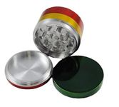 OutonTrip Raasta Metallic Grinder - Aluminum Herb Crusher with Razor Sharp Teeth, Micron Screen, Magnetic Lid (50 MM)