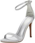 DREAM PAIRS Women's Stiletto Ankle Strap High Heels Sandals Party Shoes Karrie,Size 6,Silver/Glitter,Karrie