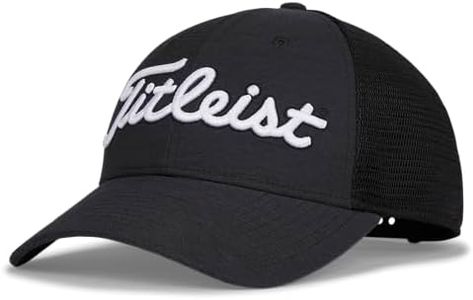 Titleist Men's Players Space Dye Mesh Cap, White/Black, One Size