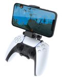 dreamGEAR Bionik Game Clutch for PS5 Controllers: Mobile Gaming Phone Clip, Adjustable Clamp, Up to 3.6 Inches Wide