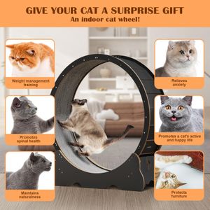 Naviconvex Cat Exercise Wheel 45in – Indoor Running Wheel for Cats