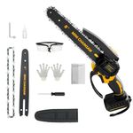 Mini Chainsaw 6 inch and 8 inch for Dewalt 20V Max Battery, Brushless Cordless Pruning Tool Chain Saw, for Tree Branche Trimming,Wood Cutting(Tool only)