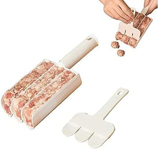 1 juegos De Máquina Para Hacer Albóndigas, Herramientas Para Hacer Albóndigas Con Espátula De Corte, Herramientas De Cocina, Creative Kitchen Máquina Para Hacer Albóndigas Triples,Diy Bola De Carne