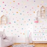 123 Pcs Pastel Polka Dots Wall Stic