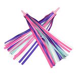 Taicols Kids Rainbow Bike Streamers Grips Tassels Ribbons Colorful Childrens Scooter Bike Handlebar Streamers for Girls Boys Cycling Accessories for Girls Boys Handlebar Scooter Handgrip (purple)