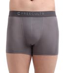 FREECULTR Men's Underwear Anti Bacterial Micromodal Airsoft Trunk - Non Itch No Chaffing Sweat Proof - Size M Pack of 1-Mist Grey