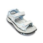 Orlimar Golf Ladies Sandals, Blue/Gray, 7