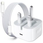 iPhone Fast Charger, 20W USB C iPhone Charger Plug with 1M Fast Charging Cable, Type C Fast Charger Compatible with iPhone 14/14 Plus/14 Pro/14 Pro Max/13 12 11 X XR XS SE/Pad