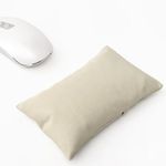 CandoCraft Ergonomic Mouse Wrist Rest Bean Bag, Carpal Tunnel Mouse Support Pad Filled Ergo Beads for Computer, Laptop, PC Gaming, Home Office Work, Easy Typing Wrist Pain Relief (Light Khaki)