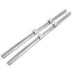 VEVOR 2PCS Linear Rail 0.78-47 Inch, Linear Bearings and Rails with 4PCS SBR20UU Bearing Block, Linear Motion Slide Rails for DIY CNC Routers Lathes Mills, Linear Slide Kit fit X Y Z Axis