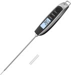 DOQAUS Meat Thermometer Probe, Instant Read Food Thermometer with Backlight LCD Screen, Digital Cooking Thermometer with Calibration, Food Probe for BBQ, Water, Milk, Meat