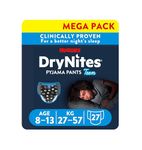 Huggies DryNites Bedwetting Pyjama Nappy Pants, Boy Age 8-13 (30-48 kg) - 3 packs of 9 pants - 27 pants total