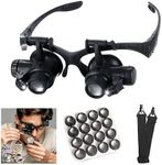 mlogiroa Head Mounted Magnifier wit