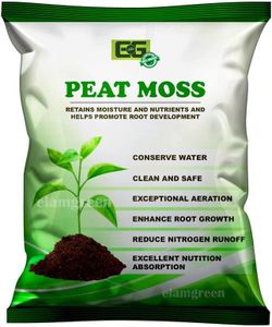 EG ELAMGREEN Peat Moss Organic and Natural, for Potting Mix, Seed Germination and Improving Native Soil, Organic Gardening 10kg