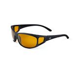 Fortis Wraps Polarised Fishing Sunglasses - 180° Vision, UV400 - Amber AM/PM Lens