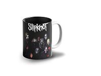 Prink Slipknot Band Group Coffee Mug with Print | Music Band Printed Tea Mug | Gift for Friends |330ml, Microwave & Dishwasher Safe