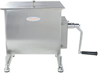 Hakka 15lb/7.5L Manual Meat Mixer, Stainless Steel 10L Fixed Tank Meat Mixer for Sausage (Mixing Max.15lb for Meat)