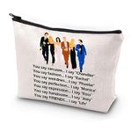 JYTAPP Friend Gift TV Show Gift Chandler Rachel Phoebe Monica Ross & Joey Makeup Zipper Bag TV Show Merchandise Gift for Fans