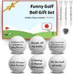 HahaHome Funny Golf Ball Gift Set, 