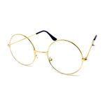 Kids Metal Frame Wizard Glasses with Clear Lens [Gold]