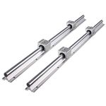 ANWOK Linear Rail Set, 2Pcs SBR16 1800mm Linear Rail Shaft Guide and Linear Bearing Slide Block X Y Z Linear Actuator for CNC Router Machine and 3D Printer