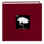 Pioneer Photo Albums 200 Pocket Fabric Frame Cover Photo Album, Champion Burgundy