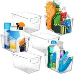 ClearSpace Clear Plastic Storage Bins – Perfect Kitchen Organization and Storage or Pantry Storage – Fridge Organizer, Pantry Organization and Clear Storage Bins, Cabinet Organizers