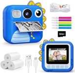KOKODI Kids Camera Instant Print, Toddler Cameras Christmas Birthday Gifts for Boys Age 3-12, Digital Video Instant Print Camera for Kids, Toys for Ages 5-7 (Blue)