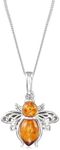 Ross-Simons Bumblebee Pendant Necklace in Sterling Silver