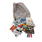 Rummage Bag Filled with Mini Activity Cushions - Handmade Sensory Fidget Products for Dementia and Adults with Special Needs