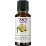 NOW Essential Oils, Lemon & Eucalyptus Oil Blend, Invigorating Aromatherapy Scent, Blend of Pure Lemon Oil and Pure Eucalyptus Oil, Vegan, Child Resistant Cap, 30 mL