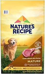 Nature’s Recipe Mature Lamb & Brown Rice Recipe Dry Dog Food, 24 lb. Bag