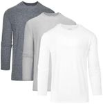 True Classic Active Long Sleeve Crew for Men, Premium Quick Dry Workout Shirts for Men