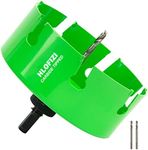 HLOFIZI 6-1/4 Inch Carbide Tipped Hole Saw Recessed Lights Multi-Material Hole Cutter with Arbor for Wood, Drywall, Plastic, PVC, Fiberglass, 5X Faster, Green