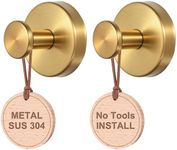 PZTO Suction Cup Hooks：2-Pack for Glass Door Bathroom Window Tile Mirror Hotel Towel Hook,Shower Coat Robe,Holder for Hanging up to 15 lbs,Waterproof-Rustproof & Reusable,2.36 inch Antique Gold